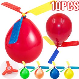 Sand Play Water Fun 101Pcs Helicopter Balloon Easter Portable Outdoor Air Playing Toy Powered Flying Birthday Party Supplies 230617