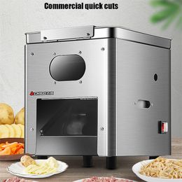 LINBOSS Meat Cutting Machine Multifunctional Commercial Diced Meats Slicer Cutter Processing Machines For Cutting Fish Por850W