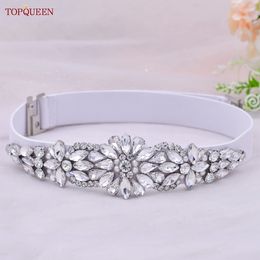 Belts TOPQUEEN S407-B Women Elastic Belts for Party Dress Gown Silver Girdle Female Shiny Waistband Fashion Daily Luxurious 230715