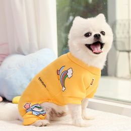 Dog Apparel Pet Pajamas Cute Print JumpSuit Soft Puppy Rompers Outfit For Cat Small Medium Dogs Four Leg Clothing