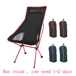 Camp Furniture Outdoor Ultralight Folding Moon Chairs Portable Fishing Camping Chair Foldable Backrest Seat Garden Office Home Furniture 230716