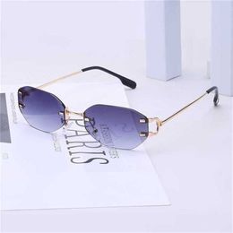 48% OFF Kajila fashion rimless female personality irregular photo male SunglassesKajia New