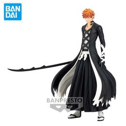 Anime Manga In Stock Original BANPRESTO BLEACH SOLID AND SOULS Kurosaki Ichigo 17CM PVC Anime Figure Action Figures Model Toys L230717