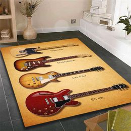 Carpets Music Is The Voice Of The Soul Guitar Room Bedroom Floor Mat Carpet rugs and carpets for home living room R230717