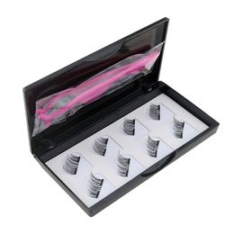 False Eyelashes Makeup Magnetic Invisible Lashes make up 3D Mink With Tweezer Magnet eye Thick 230617