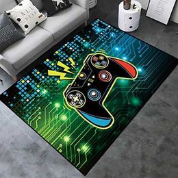 Carpets Colourful Game Pattern Living Room Sofa Coffee Table Carpet Computer Room Decoration Mat Children's Play Mat Bathroom Mat R230717