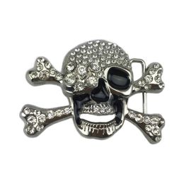 Buckles WesBuck Brand Skull skeleton belt buckle Belt DIY accessories Western cowboy style Smooth belt buckle Punk rock style 230717