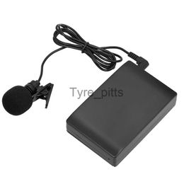 Microphones Clip-on FM Microphone Wireless Mini Mic System Voice Amplifier Transmitter Receiver 6.5mm Out for Conference Speech x0717