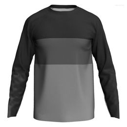 Racing Jackets Outdoor Bike Wear Long Sleeve Cycling Top Road Motocross Grey Breathable Bicycle Jersey Rider Downhill Shirt Ropa Bib Clothes