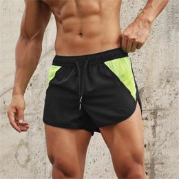 Men's Shorts Summer Men Beach Short Pants Solid Color Jogging Fitness Sports Comfortable Mesh Quick Dry Sportswear Workout Male