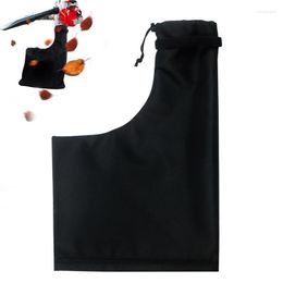 Storage Bags Blower Leaf Bag Large Capacity Zippered Bottom Dump Black Good Load-bearing Replacement Collection Lawn Cleaner