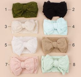 Baby mesh headband Cross-border bow elastic headbands children's hair accessories Cross-border baby double hairbands kids hair accessories