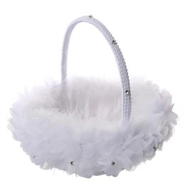 Wedding Flower Girl Basket Decorative Elegant Flower Decor Wedding Flower Basket Bridal Basket2947