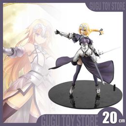 Anime Manga 20cm Fate Stay Night Joan Of Arc Anime Figures Ruler Action Figurine Pvc Model Statue Toys Doll Collectible Birthday Gifts Kids L230717