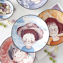 Bowls Dishes Household Rice Noodles Soup Cute And Creative Cartoon Ceramic Pots Single Ones