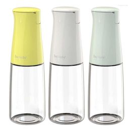 Storage Bottles Kitchen Glass Cooking Oil Dispenser Automatic Open Lid Prevent Dripping And Leaking Strong Suitable For Accessories