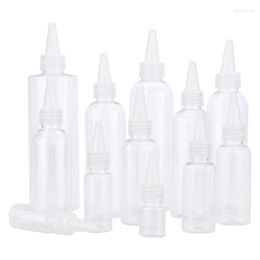 Storage Bottles 5/10/20/30/50/60/80/100/120/150/200/250ML Plastic Squeeze Dropper Clear Sharp-mouth Bottle Ink Glue Empty Container 1pcs