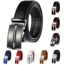 Belts Top Brand Blets For Men Automatic Buckle Genuine Leather Strap Designer Male Blet Jeans Black Brown White Red Blue