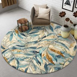 Carpets Gold Diamond Velvet Round Carpet Computer Chair Swivel Chair Floor Mat Living Room Bedroom Bedside Blanket Customization R230717