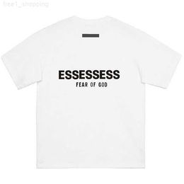 Designer Brand Mens t Shirt Essent Glued Letter Pattern Short Sleeve Leisure Loose Womens Essentail T-shirt High Street Couple Essentiel Clothing Top 2 SZC1