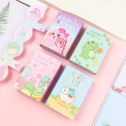 Cute Little Dinosaur Six Fold Note Book Creative N Stickers Sticky Notes Student Message Kawaii Memo Pad