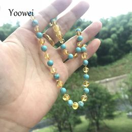 Bracelets Yoowei 9 Colour New Amber Teething Bracelet/necklace for Baby Adult Unisex Authentic Natural Stone Baltic Amber Jewellery Wholesale