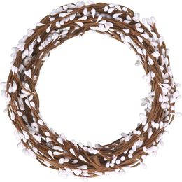 100pcs Diy Wedding Garland Artificial Flower Head Ring Pip Berry flower Stem DIY Wreath Flower Bead Acceorry280n