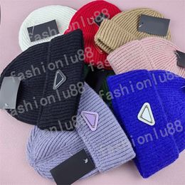Luxury Winter Knit Beanie with Triangle Woolen for Men and Women - Warm Cashmere wool skull cap beanie for Outdoor Activities and Casual Trucks