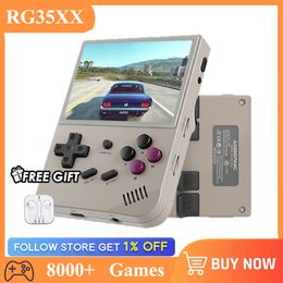 Portable Game Players ANBERNIC RG35XX Mini Retro Handheld Game Console Linux System 3.5-inch IPS Screen Game Player Portable Video Player 8000 Games 230715