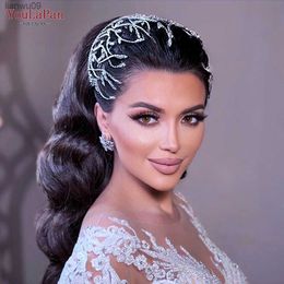 TOPQUEEN HP483 Women Wedding Tiara and Headdress Rhinestone Bridal Headband Hair Accessories Princess Bridesmaid Hairbands L230704