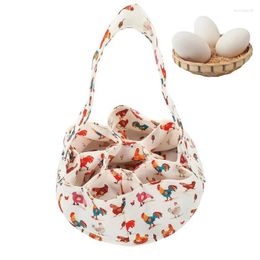 Storage Bags Chicken Egg Container With Cushion Collecting Basket For Farmhouse Vintage Style Collection Holder Coop Supply