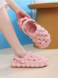 Slippers Women Man Soft Bubble Slippers Fashion 2022 New EVA Cool Home Beach Shoes Massage Sole Slippers Designer Indoor Peanut Slipper L230717