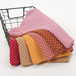 Scarves 2023 Pearl Chiffon Malaysia Polka Dot Gauze Summer Spot Long And Shawls