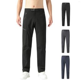 Men's Pants Work Casual Functional Wind Pleated Loose Leggings Flat Front Big N Tall House Gift