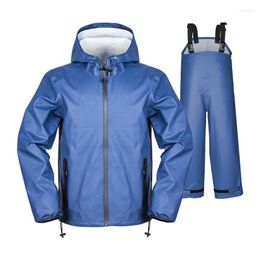 Hunting Jackets Split Raincoat Rain Pants Suits Men Women Outdoor Waterproof Wading Pant Clothing Camping Hiking Riding Water Proof Jacket