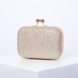 Evening Bags Gold for Women 2023 Luxury Handbags Designer Elegant Party Clutch Purse Bling