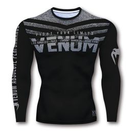 Custom Printed Rash Guard Sublimated Men Long T-shirt Outdoor Slim Tights Sportswear Breathable Quick Dry Fitness Clothing