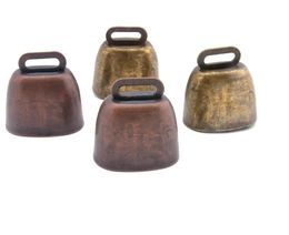 35mm Sound Crisp Retro vintage Pet Bells Hanger Metal Bell Christmas iron Bell Bronze and red antique copper Metal Cow Bell Pet Anti Loss Diy Bells
