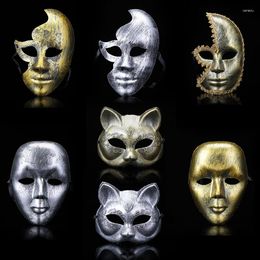 Party Supplies Halloween Vintage Masks DIY Scary Full Face Cosplay Masquerade Mime Mask Ball Costume Vendetta Hacker