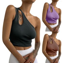 Women's Tanks Cingard Shoulder Slim Short Navel Girl Small Vest Fashion Womens Sexy Solid Color Hanging Neck Backless Wrap Bra Top