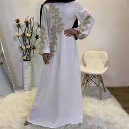 Ethnic Clothing Middle East Arab Women Fashion Lace Beaded Muslim Dress Maxi Dresses For Vistidos Musulmana