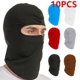 Bandanas 10 Pcs Ski Mask Head Full Face Windproof Cover Sun UV Protection Scarf Men Women Outdoor Sport Cycling Cap