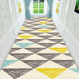 Carpets Long Hallway Rug 3D Nordic Geometric Stair Carpet Home Floor Runners Rugs Hotel Entrance/Corridor/Aisle/ Party/Wedding Floor Rug R230717