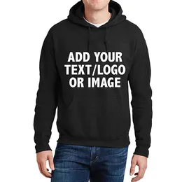 Custom Hoodies Mens Logo Text Hoodie for Men Women Personalised Custom Sweatshirt Customization Sweatshirts