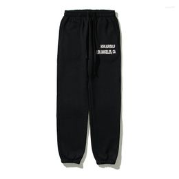 Men's Pants High Quality Colourful Spot Sweatpants Men Women Graphic Printing Askyurself Vintage Street Black ASK Tro