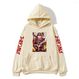 Men's Hoodies Sugimoto And Saichi Graphic Anime Golden Kamuy Sweatshirts Mens Clothes Fleece Pullovers Y2K Sudaderas Streetwear Women