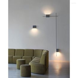 Wall Lamps Modern Living Room Background Lamp El Aisle Designer Minimalist Strip Combination Light Artist Series