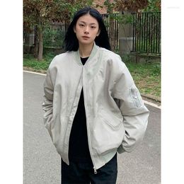 Women's Jackets Deeptown Vintage Bomber Jacket Japanese Harajuku Oversized Baseball Streetwear Punk Korean Fashion Autumn Coat