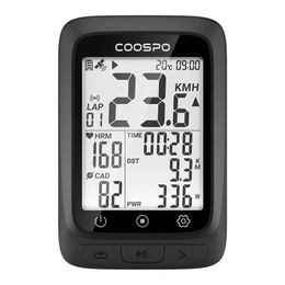 Bike Computers Coospo BC107 Bike Computer GPS Wireless Bicycle Odometer Speedometer 2.4inch Bluetooth5.0 ANT Waterproof GPSBDS 230716