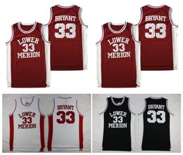 SL Lower Merion High School Bryant Basketball Jersey Mitch and Ness Throwback Gold White Green Size S-XXL